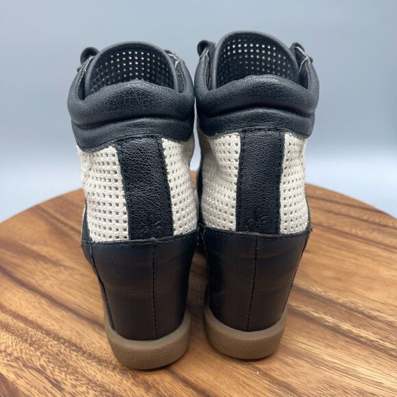 Sam Edelman Bolton Womens Size 8.5 M Wedge Heel High Top Sneakers Suede Leather - Picture 4 of 8